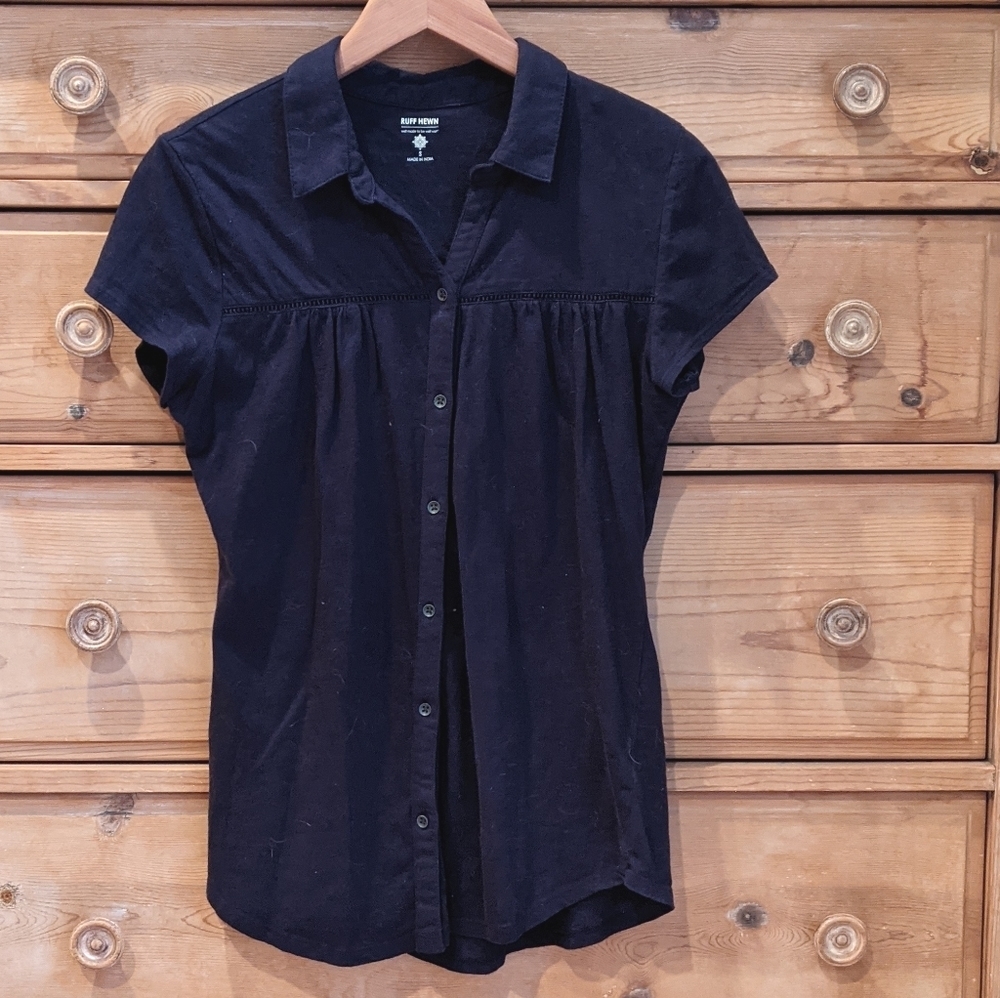 Ruff Hewn Blue Button-up Shirt Size S
